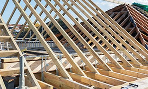 Bauen im Betsand Dach