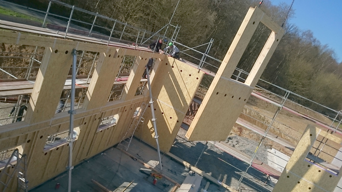 Neubau eines Ausbildungs und Schulungsgebäudes Aussenansicht