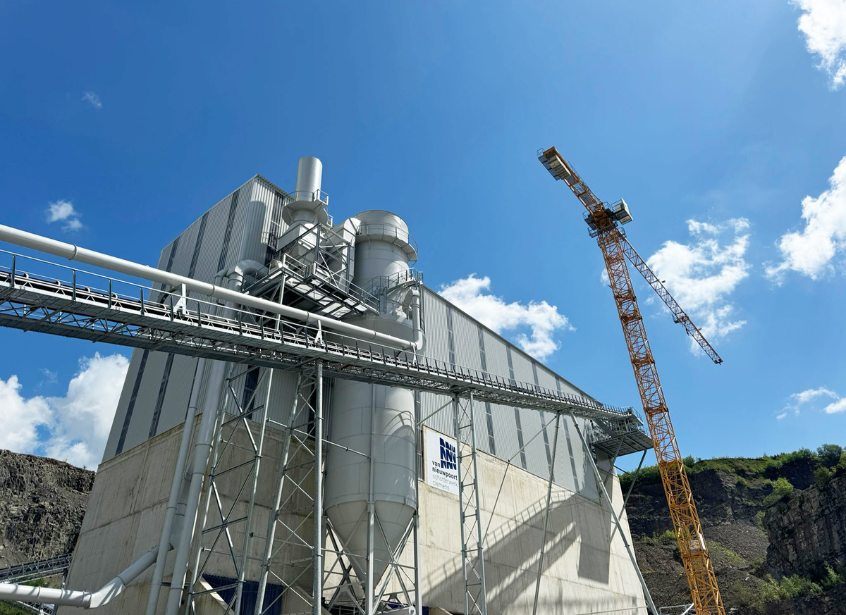 Neubau einer Aufbereitungsanlage Vogelperspektive
