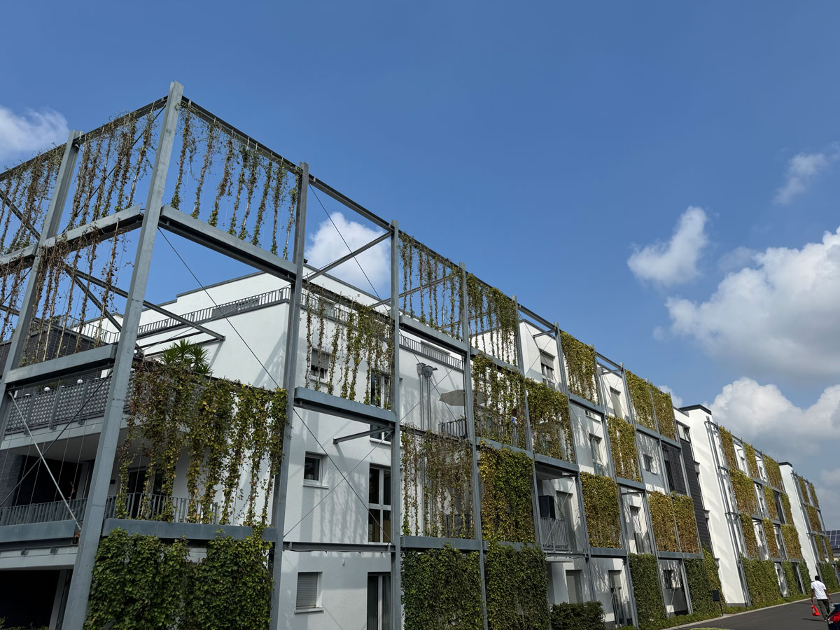 Wohnbebauung Studentenwohnheim Aussenansicht Vogelperspektive